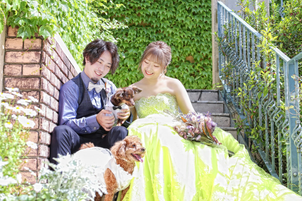 With dog Wedding　～antique &  flower～